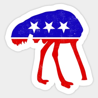 Ostrich Head Under Sand GOP Republican Impeachment Acquittal Sticker